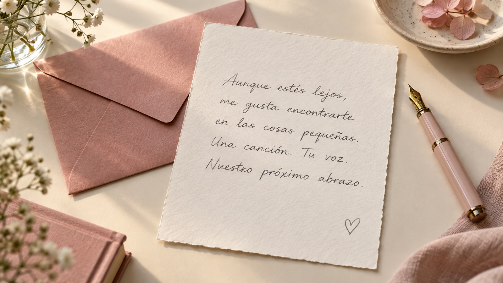 Illustrated handwritten letter about a song, a voice and the next hug